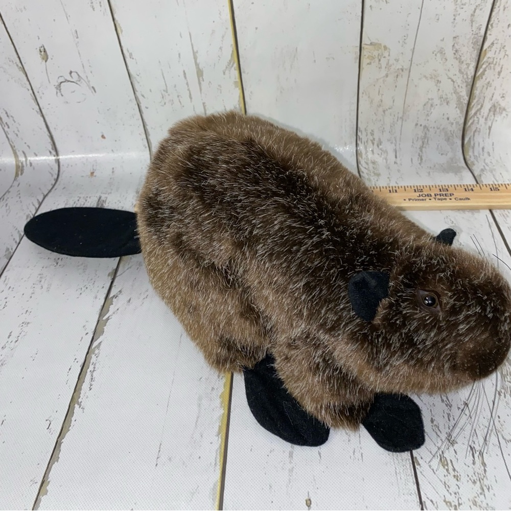 Vintage BEAVER  Trudy Plush 1983 Korea Glass Eyes Rare HTF